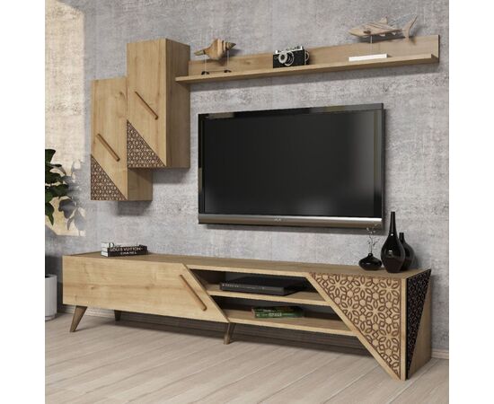 ΣΥΝΘΕΣΗ ΣΑΛΟΝΙΟΥ ΜΕΛΑΜΙΝΗΣ 2 ΤΜΧ ΦΥΣΙΚΟ OAK HM11849.01 - ΣΥΝΘΕΣΕΙΣ ΣΑΛΟΝΙΟΥ στο Milonadakis.gr
