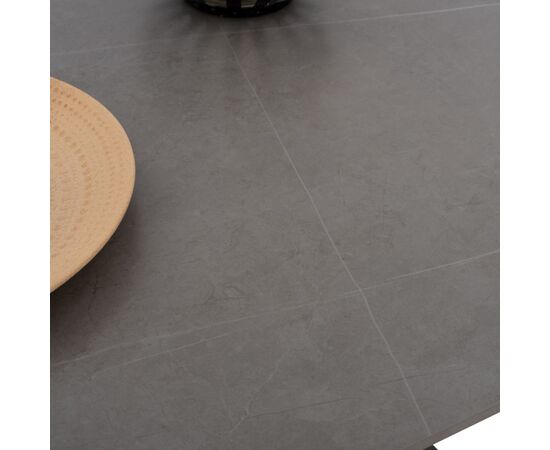 ΤΡΑΠΕΖΙ ΤΡΑΠΕΖΑΡΙΑΣ SYNTEC HM9308.03 SINTERED STONE ΓΚΡΙ ΜΕΤΑΛΛΙΚΑ ΠΟΔΙΑ 160x90x75Υεκ. - ΤΡΑΠΕΖΙΑ ΚΟΥΖΙΝΑΣ στο Milonadakis.gr