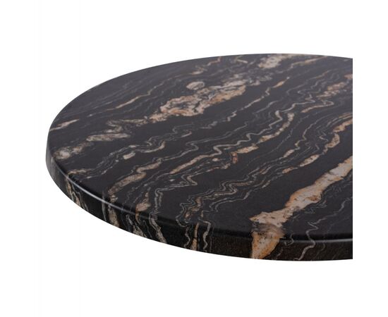 ΕΠΙΦΑΝΕΙΑ ΤΡΑΠΕΖΙΟΥ Φ60Χ2.5εκ. 5787 WERZALIT BLACK GOLD MARBLE HM5227.15 - ΚΑΠΑΚΙΑ WERZALIT στο Milonadakis.gr