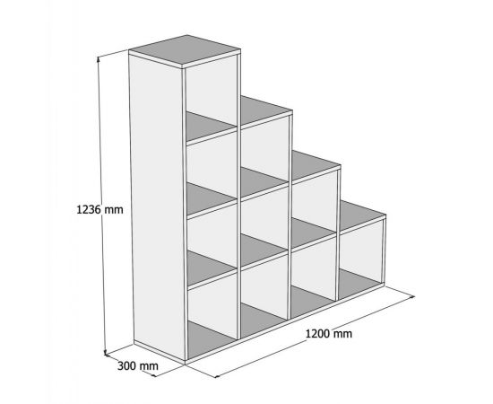 ΒΙΒΛΙΟΘΗΚΗ ΜΕΛΑΜΙΝΗΣ SCALE ΛΕΥΚΟ 120x30x123,6Υεκ.HM9238.11 - ΒΙΒΛΙΟΘΗΚΕΣ στο Milonadakis.gr