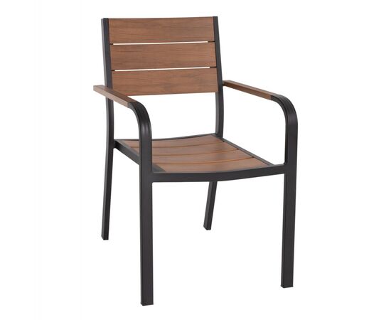 ΠΟΛΥΘΡΟΝΑ ΑΛΟΥΜΙΝΙΟΥ SAGA ΜΑΥΡΗ ΜΕ POLYWOOD HM5127.03 56x55x85,5Yεκ. - ΚΑΡΕΚΛΕΣ - ΠΟΛΥΘΡΟΝΕΣ στο Milonadakis.gr