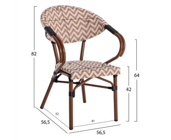 ΠΟΛΥΘΡΟΝΑ BAMBOO LOOK HM5861.03 ΚΑΦΕ-ΛΕΥΚΟ 56,5x56,5x82 εκ. - ΚΑΡΕΚΛΕΣ - ΠΟΛΥΘΡΟΝΕΣ στο Milonadakis.gr
