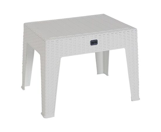 Τραπέζι Cosmic pakoworld PP λευκό 55x40x43.5εκ - ΤΡΑΠΕΖΙΑ ΕΞ. ΧΩΡΟΥ στο Milonadakis.gr