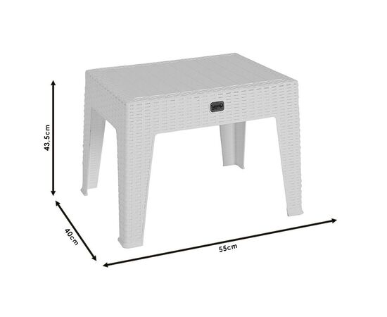 Τραπέζι Cosmic pakoworld PP ανθρακί 55x40x43.5εκ - ΚΑΡΕΚΛΕΣ - ΠΟΛΥΘΡΟΝΕΣ στο Milonadakis.gr