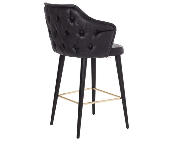 ΣΚΑΜΠΟ BAR ΕΠΑΓΓΕΛΜΑΤΙΚΟ ALONZO HM9281.14 Τ.NUBUCK ΜΑΥΡΟ ΞΥΛΙΝΟ 50x62x108,5Υεκ. - ΣΚΑΜΠΟ ΜΠΑΡ στο Milonadakis.gr