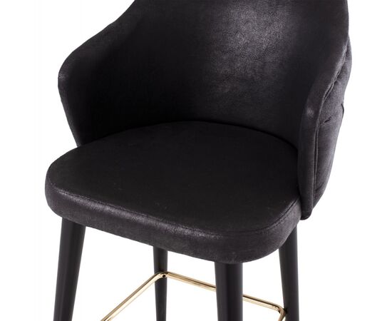 ΣΚΑΜΠΟ BAR ΕΠΑΓΓΕΛΜΑΤΙΚΟ ALONZO HM9281.14 Τ.NUBUCK ΜΑΥΡΟ ΞΥΛΙΝΟ 50x62x108,5Υεκ. - ΣΚΑΜΠΟ ΜΠΑΡ στο Milonadakis.gr