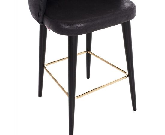 ΣΚΑΜΠΟ BAR ΕΠΑΓΓΕΛΜΑΤΙΚΟ ALONZO HM9281.14 Τ.NUBUCK ΜΑΥΡΟ ΞΥΛΙΝΟ 50x62x108,5Υεκ. - ΣΚΑΜΠΟ ΜΠΑΡ στο Milonadakis.gr