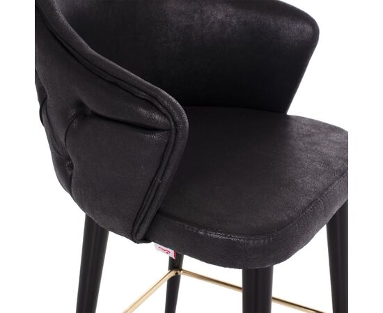 ΣΚΑΜΠΟ BAR ΕΠΑΓΓΕΛΜΑΤΙΚΟ ALONZO HM9281.14 Τ.NUBUCK ΜΑΥΡΟ ΞΥΛΙΝΟ 50x62x108,5Υεκ. - ΣΚΑΜΠΟ ΜΠΑΡ στο Milonadakis.gr
