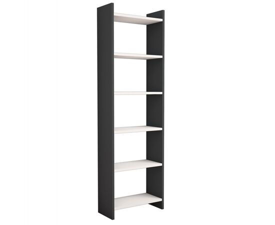 ΒΙΒΛΙΟΘΗΚΗ CLASSIKER HM9226.13 ΜΕΛΑΜΙΝΗΣ ΓΚΡΙ-ΛΕΥΚΟ 48,5x22x160Υεκ. - ΒΙΒΛΙΟΘΗΚΕΣ στο Milonadakis.gr
