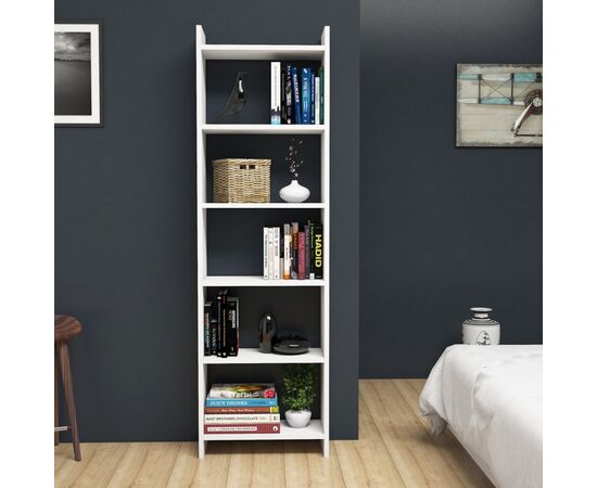 ΒΙΒΛΙΟΘΗΚΗ CLASSIKER HM9226.11 ΜΕΛΑΜΙΝΗΣ ΛΕΥΚH 48,5x22x160Υεκ. - ΒΙΒΛΙΟΘΗΚΕΣ στο Milonadakis.gr