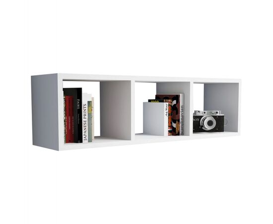 ΡΑΦΙΕΡΑ ΤΟΙΧΟΥ ΜΕΛΑΜΙΝΗΣ ΛΕΥΚΗ HM9228.11 90x22x25,6Υ εκ. - ΒΙΒΛΙΟΘΗΚΕΣ στο Milonadakis.gr