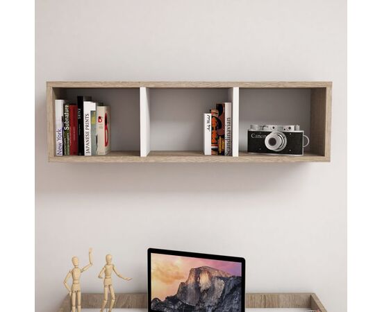 ΡΑΦΙΕΡΑ ΤΟΙΧΟΥ ΜΕΛΑΜΙΝΗΣ SONAMA & ΛΕΥΚΟ HM9228.12 90x22x25,6Υ εκ. - ΒΙΒΛΙΟΘΗΚΕΣ στο Milonadakis.gr