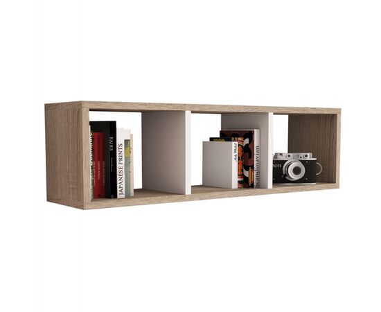 ΡΑΦΙΕΡΑ ΤΟΙΧΟΥ ΜΕΛΑΜΙΝΗΣ SONAMA & ΛΕΥΚΟ HM9228.12 90x22x25,6Υ εκ. - ΒΙΒΛΙΟΘΗΚΕΣ στο Milonadakis.gr