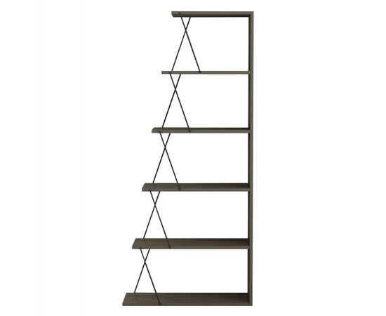 ΒΙΒΛΙΟΘΗΚΗ ΜΙΝΙ TARS HM2241.13 OLIVE GREY ME ΜΑΥΡΕΣ ΒΕΡΓΕΣ 65x22-24x146Υεκ. - ΒΙΒΛΙΟΘΗΚΕΣ στο Milonadakis.gr