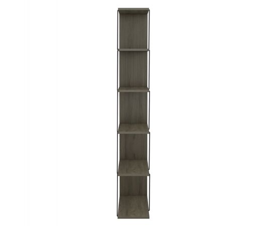 ΒΙΒΛΙΟΘΗΚΗ ΜΙΝΙ TARS HM2241.13 OLIVE GREY ME ΜΑΥΡΕΣ ΒΕΡΓΕΣ 65x22-24x146Υεκ. - ΒΙΒΛΙΟΘΗΚΕΣ στο Milonadakis.gr
