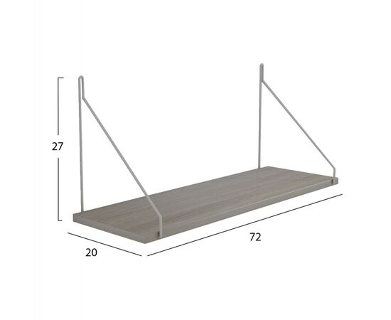 ΡΑΦΙ ΤΟΙΧΟΥ AGILAN ΜΕΛΑΜΙΝΗΣ HM9183.14 SONΟMA-ΛΕΥΚΟ 72x20x27Yεκ. - ΡΑΦΙΑ ΤΟΙΧΟΥ στο Milonadakis.gr