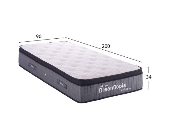 ΣΤΡΩΜΑ DREAMTOPIA, σειρά ULTIMATE HM661.90-200 POCKET SPRING ΜΕ ΑΝΩΣΤΡΩΜΑ 90X200x34Yεκ. - POCKET SPRING ΜΕ MEMORY FOAM στο Milonadakis.gr