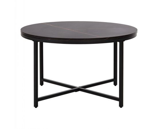 ΤΡΑΠΕΖΙ ΣΑΛΟΝΙΟΥ HM9420.03 BLACK MARBLE ΜΕΛΑΜΙΝΗ-ΜΑΥΡΗ ΜΕΤΑΛΛΙΚΗ ΒΑΣΗ Φ80x48,5Yεκ. - ΤΡΑΠΕΖΑΚΙΑ ΣΑΛΟΝΙΟΥ στο Milonadakis.gr
