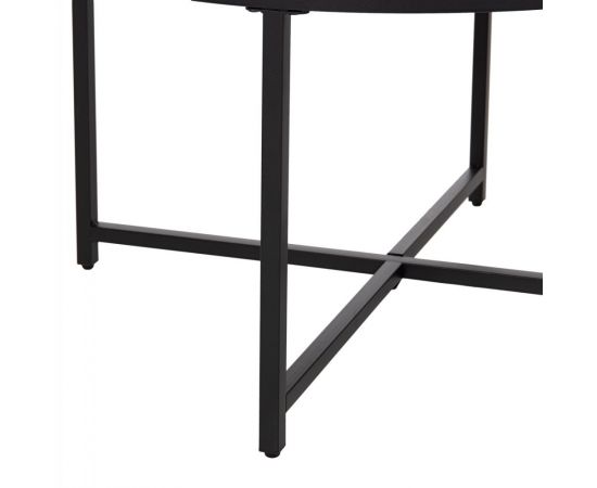 ΤΡΑΠΕΖΙ ΣΑΛΟΝΙΟΥ HM9420.03 BLACK MARBLE ΜΕΛΑΜΙΝΗ-ΜΑΥΡΗ ΜΕΤΑΛΛΙΚΗ ΒΑΣΗ Φ80x48,5Yεκ. - ΤΡΑΠΕΖΑΚΙΑ ΣΑΛΟΝΙΟΥ στο Milonadakis.gr