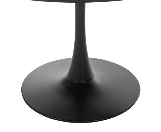 ΤΡΑΠΕΖΙ ΤΡΑΠΕΖΑΡΙΑΣ ROLLO HM9421.02 ΣΤΡΟΓΓΥΛΟ BLACK MARBLE Φ90x74 εκ. - ΤΡΑΠΕΖΙΑ ΚΟΥΖΙΝΑΣ στο Milonadakis.gr