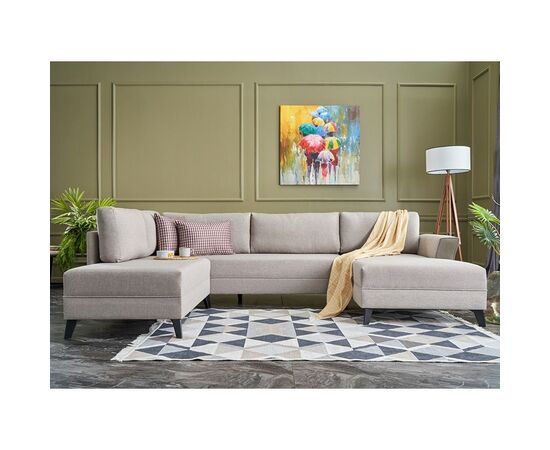 Πολυμορφικός καναπές κρεβάτι PWF-0536 pakoworld ύφασμα κρεμ 300x202x78εκ - ΚΑΡΕΚΛΕΣ ΓΡΑΦΕΙΟΥ στο Milonadakis.gr