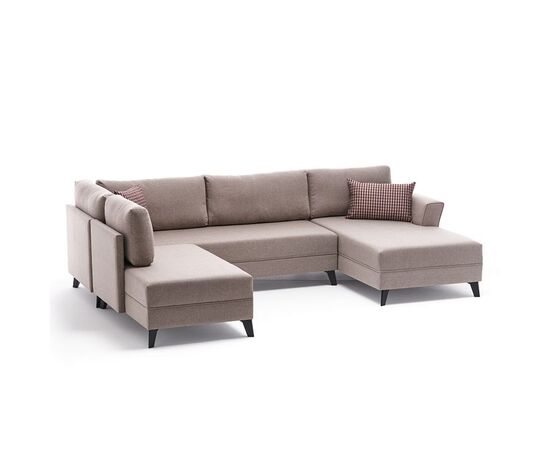 Πολυμορφικός καναπές κρεβάτι PWF-0536 pakoworld ύφασμα κρεμ 300x202x78εκ - ΚΑΡΕΚΛΕΣ ΓΡΑΦΕΙΟΥ στο Milonadakis.gr