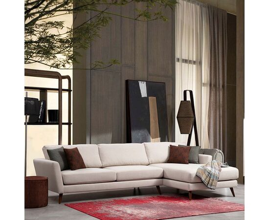 Γωνιακός καναπές κρεβάτι PWF-0526 pakoworld αριστερή γωνία ύφασμα μπεζ-καρυδί 303x168x85εκ - ΚΑΡΕΚΛΕΣ ΓΡΑΦΕΙΟΥ στο Milonadakis.gr