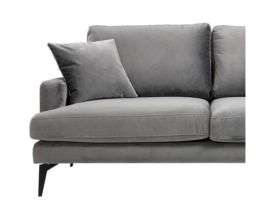 Καναπές 2θέσιοςFortune pakoworld βελούδο ανθρακί-μαύρο 175x90x88εκ - ΚΑΡΕΚΛΕΣ ΓΡΑΦΕΙΟΥ στο Milonadakis.gr