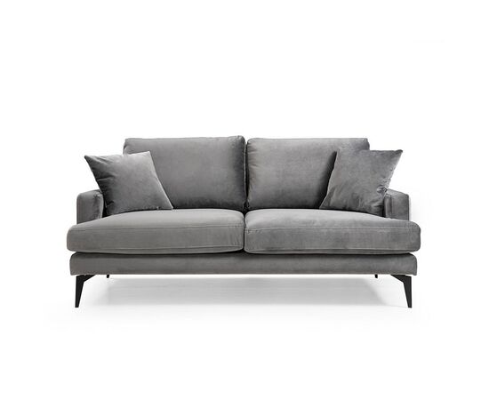 Καναπές 2θέσιοςFortune pakoworld βελούδο ανθρακί-μαύρο 175x90x88εκ - ΚΑΡΕΚΛΕΣ ΓΡΑΦΕΙΟΥ στο Milonadakis.gr