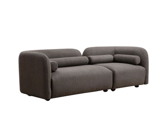 Καναπές 3θέσιος Tranquil pakoworld ύφασμα μπυκλέ γκρι 228x90x74εκ - ΚΑΡΕΚΛΕΣ - ΠΟΛΥΘΡΟΝΕΣ ΕΣ. στο Milonadakis.gr