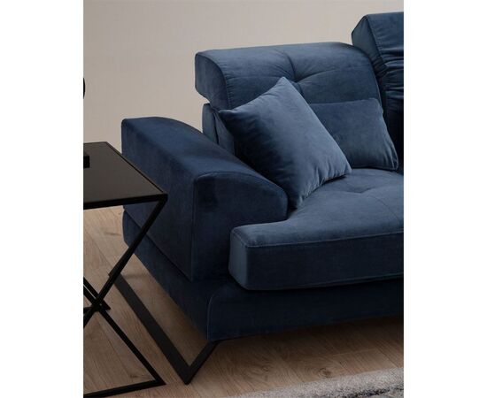 Γωνιακός καναπές PWF-0575 pakoworld δεξιά γωνία ύφασμα μπλε 308/190x92εκ - ΚΑΝΑΠΕΔΕΣ-ΣΑΛΟΝΙΑ στο Milonadakis.gr