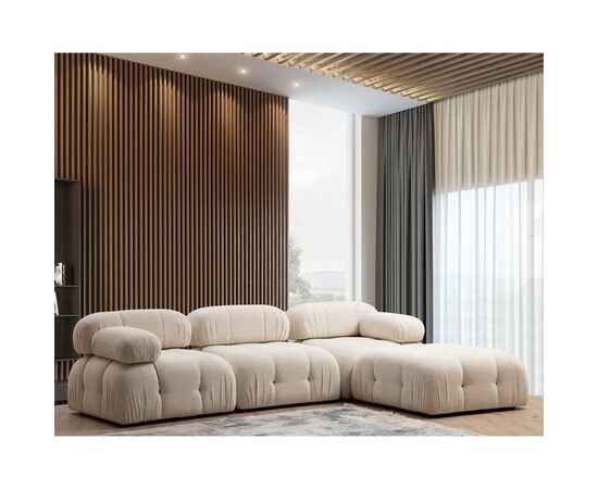 Πολυμορφικός καναπές Divine με ύφασμα σε χρώμα κρεμ 288/190x75εκ - ΚΑΡΕΚΛΕΣ ΓΡΑΦΕΙΟΥ στο Milonadakis.gr