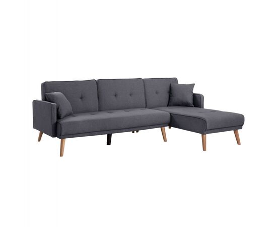 ΓΩΝΙΑΚΟΣ ΚΑΝΑΠΕΣ ΚΡΕΒΑΤΙ ΑΝΑΣΤΡΕΨΙΜΟΣ PANTHEA HM3127.01 ΣΚΟΥΡΟ ΓΚΡΙ 263x155x79Υεκ. - ΚΑΝΑΠΕΔΕΣ-ΣΑΛΟΝΙΑ στο Milonadakis.gr