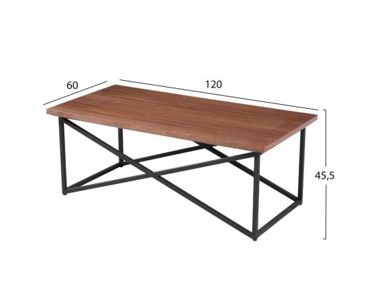 ΤΡΑΠΕΖΙ ΣΑΛΟΝΙΟΥ HM9469.02 MDF ΜΕ ΚΑΠΛΑΜΑ ΑΠΟ ΞΥΛΟ ΦΡΑΞΟΥ 120x60x45,5Yεκ. - ΤΡΑΠΕΖΑΚΙΑ ΣΑΛΟΝΙΟΥ στο Milonadakis.gr