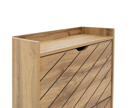 Παπουτσοθήκη Thelma pakoworld 9 ζεύγων sonoma 60x23.8x131.6εκ - ΝΤΟΥΛΑΠΙΑ - ΠΑΠΟΥΤΣΟΘΗΚΕΣ στο Milonadakis.gr