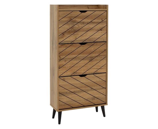 Παπουτσοθήκη Thelma pakoworld 9 ζεύγων sonoma 60x23.8x131.6εκ - ΝΤΟΥΛΑΠΙΑ - ΠΑΠΟΥΤΣΟΘΗΚΕΣ στο Milonadakis.gr