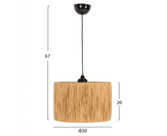 ΦΩΤΙΣΤΙΚΟ ΟΡΟΦΗΣ ΕΣΩΤΕΡΙΚΟΥ ΧΩΡΟΥ HM7944.05 NATURAL Φ30x67Υ εκ. - ΦΩΤΙΣΤΙΚΑ ΟΡΟΦΗΣ στο Milonadakis.gr
