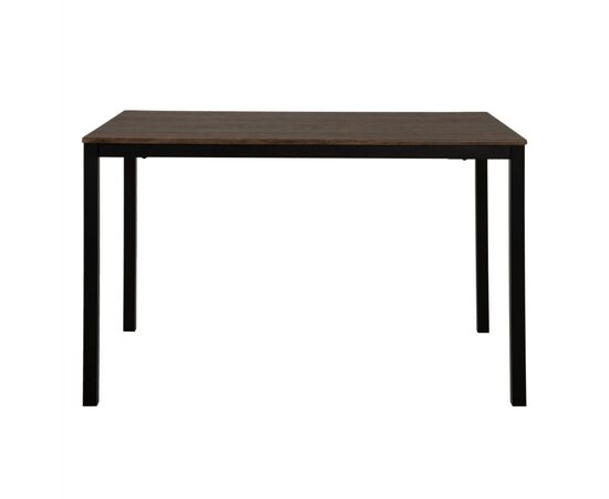 ΤΡΑΠΕΖΙ ΤΡΑΠΕΖΑΡΙΑΣ GOOSE HM9532 MDF ΚΑΡΥΔΙ-ΜΑΥΡΟ ΜΕΤΑΛΛΟ 120X80Χ75Yεκ. - ΤΡΑΠΕΖΙΑ ΚΟΥΖΙΝΑΣ στο Milonadakis.gr