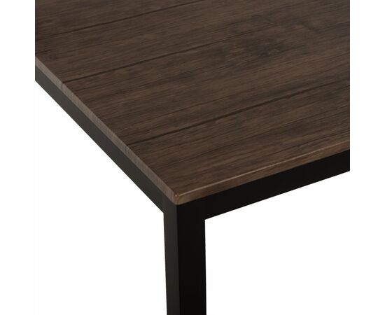 ΤΡΑΠΕΖΙ ΤΡΑΠΕΖΑΡΙΑΣ GOOSE HM9532 MDF ΚΑΡΥΔΙ-ΜΑΥΡΟ ΜΕΤΑΛΛΟ 120X80Χ75Yεκ. - ΤΡΑΠΕΖΙΑ ΚΟΥΖΙΝΑΣ στο Milonadakis.gr