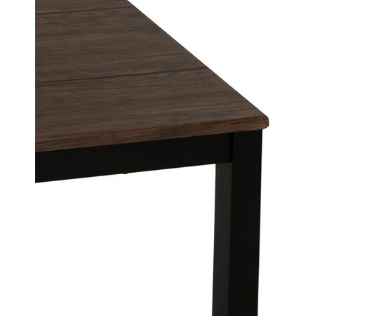 ΤΡΑΠΕΖΙ ΤΡΑΠΕΖΑΡΙΑΣ GOOSE HM9532 MDF ΚΑΡΥΔΙ-ΜΑΥΡΟ ΜΕΤΑΛΛΟ 120X80Χ75Yεκ. - ΤΡΑΠΕΖΙΑ ΚΟΥΖΙΝΑΣ στο Milonadakis.gr