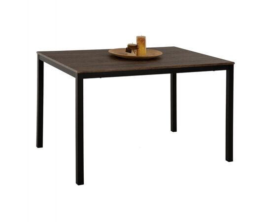 ΤΡΑΠΕΖΙ ΤΡΑΠΕΖΑΡΙΑΣ GOOSE HM9532 MDF ΚΑΡΥΔΙ-ΜΑΥΡΟ ΜΕΤΑΛΛΟ 120X80Χ75Yεκ. - ΤΡΑΠΕΖΙΑ ΚΟΥΖΙΝΑΣ στο Milonadakis.gr