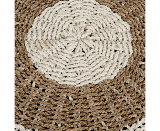 ΠΟΥΦ ΣΚΑΜΠΟ SARONI HM7851.01 SEAGRASS ΣΕ ΦΥΣΙΚΟ-ΛΕΥΚΟ ΧΡΩΜΑ Φ60x35Yεκ. - ΠΟΥΦ - ΣΚΑΜΠΟ - ΜΠΑΟΥΛΟ στο Milonadakis.gr