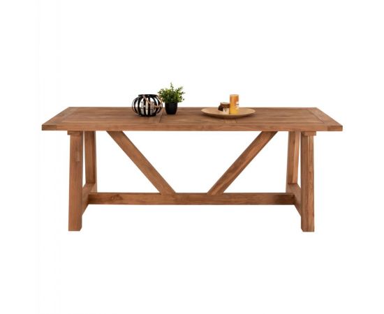 ΤΡΑΠΕΖΙ ΤΡΑΠΕΖΑΡΙΑΣ HM7922 PLUTON RECYCLED TEAK ΣΕ ΦΥΣΙΚΟ ΧΡΩΜΑ 200X100X75Yεκ. - ΤΡΑΠΕΖΙΑ ΚΟΥΖΙΝΑΣ στο Milonadakis.gr