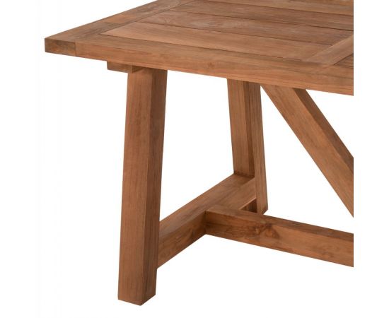 ΤΡΑΠΕΖΙ ΤΡΑΠΕΖΑΡΙΑΣ HM7922 PLUTON RECYCLED TEAK ΣΕ ΦΥΣΙΚΟ ΧΡΩΜΑ 200X100X75Yεκ. - ΤΡΑΠΕΖΙΑ ΚΟΥΖΙΝΑΣ στο Milonadakis.gr