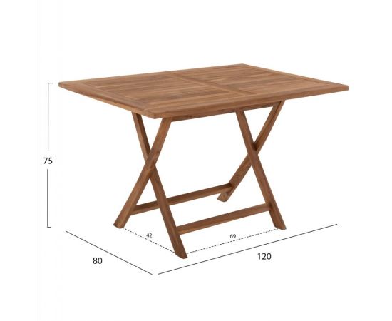 ΤΡΑΠΕΖΙ ΤΡΑΠΕΖΑΡΙΑΣ KENDALL ΠΤΥΣΣΟΜΕΝΟ HM9542 TEAK ΣΕ ΦΥΣΙΚΟ ΧΡΩΜΑ 120x80x75Yεκ. - ΤΡΑΠΕΖΙΑ ΕΞ. ΧΩΡΟΥ στο Milonadakis.gr