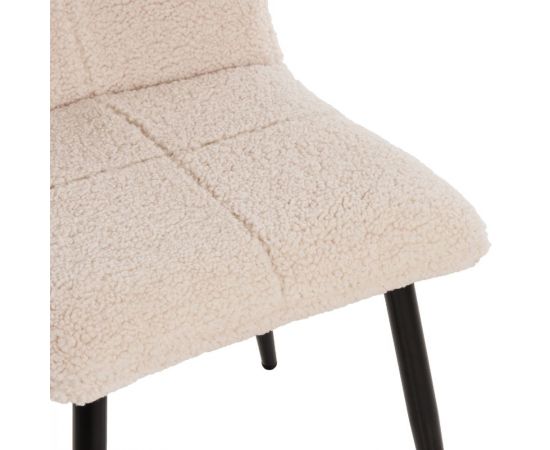 ΚΑΡΕΚΛΑ SHELLY HM8590.02 ΛΕΥΚΟ TEDDY ΥΦΑΣΜΑ ME ΜΕΤΑΛΛΙΚΑ ΜΑΥΡΑ ΠΟΔΙΑ 48x64x87Yεκ. - ΚΑΡΕΚΛΕΣ - ΠΟΛΥΘΡΟΝΕΣ ΕΣ. στο Milonadakis.gr