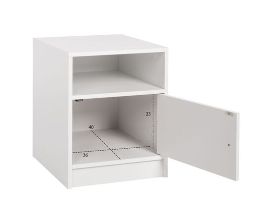 ΚΟΜΟΔΙΝΟ ΜΕΛΑΜΙΝΗΣ MALORY HM2205.05 ΛΕΥΚO 40x40x50Yεκ. - ΚΟΜΟΔΙΝΑ στο Milonadakis.gr