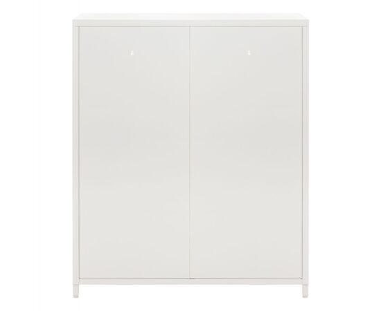 ΜΕΤΑΛΛΙΚΟ ΝΤΟΥΛΑΠΙ ΒΙΤΡΙΝΑ CARIL HM9571.02 ΛΕΥΚΟ 80x37-40x102Yεκ. - ΒΙΤΡΙΝΕΣ στο Milonadakis.gr