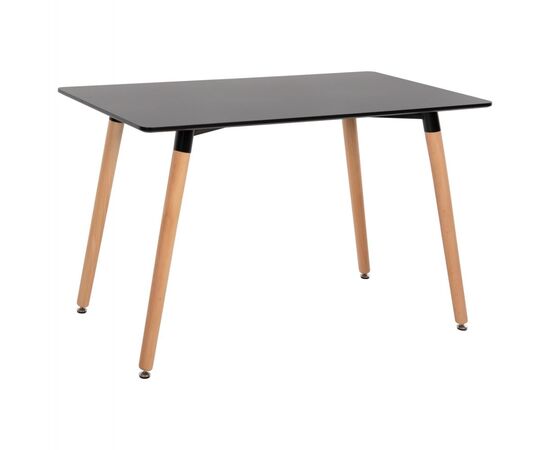 ΤΡΑΠΕΖΙ MINIMAL HM8581.02 ΜΑΥΡΟ MDF-ΠΟΔΙΑ ΟΞΙΑ ΣΕ ΦΥΣΙΚΟ ΧΡΩΜΑ- 120Χ60X74Υεκ. - ΤΡΑΠΕΖΙΑ ΚΟΥΖΙΝΑΣ στο Milonadakis.gr
