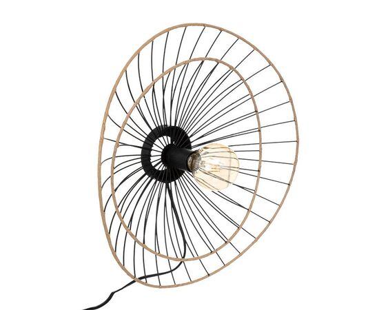 Φωτιστικό τοίχου-απλίκα Alara pakoworld E27 40W χρυσό-μαύρο Φ45x11εκ - ΕΠΙΤΡΑΠΕΖΙΑ ΦΩΤΙΣΤΙΚΑ στο Milonadakis.gr